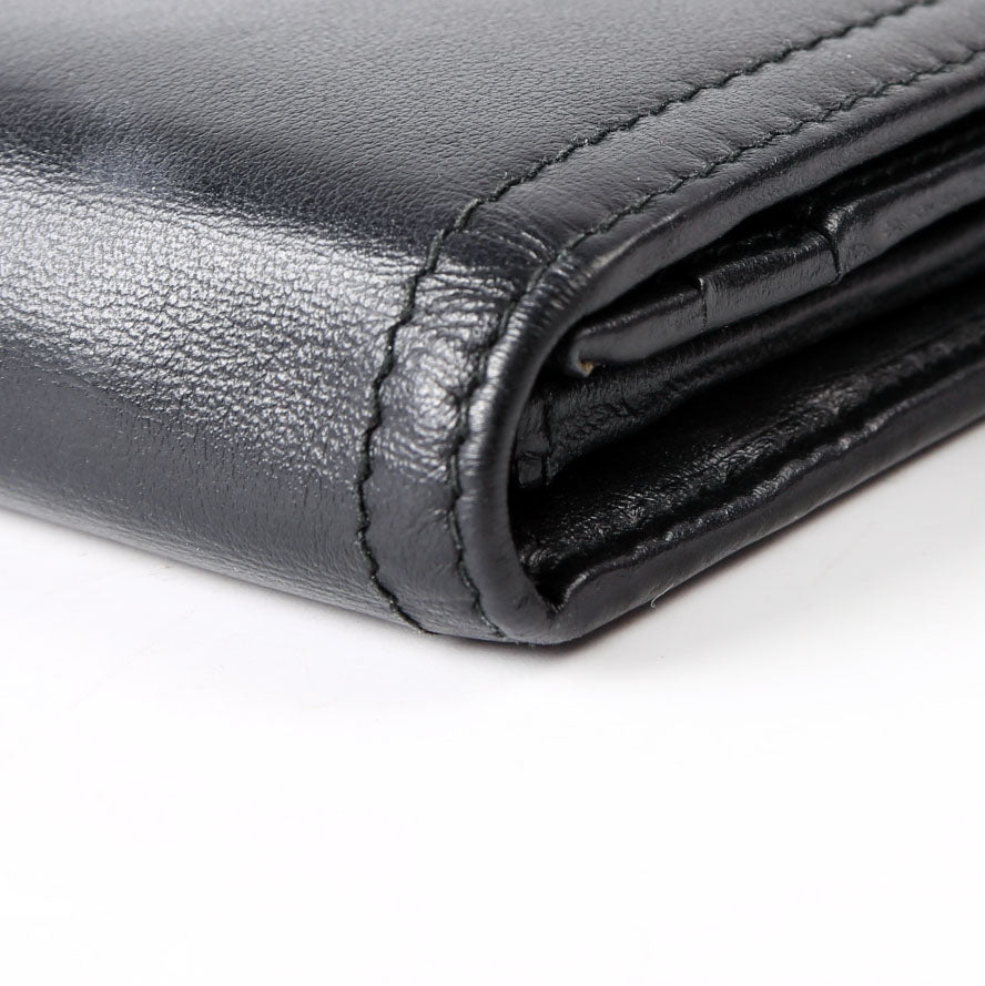 Prada Soft Calfskin Continental Wallet Black