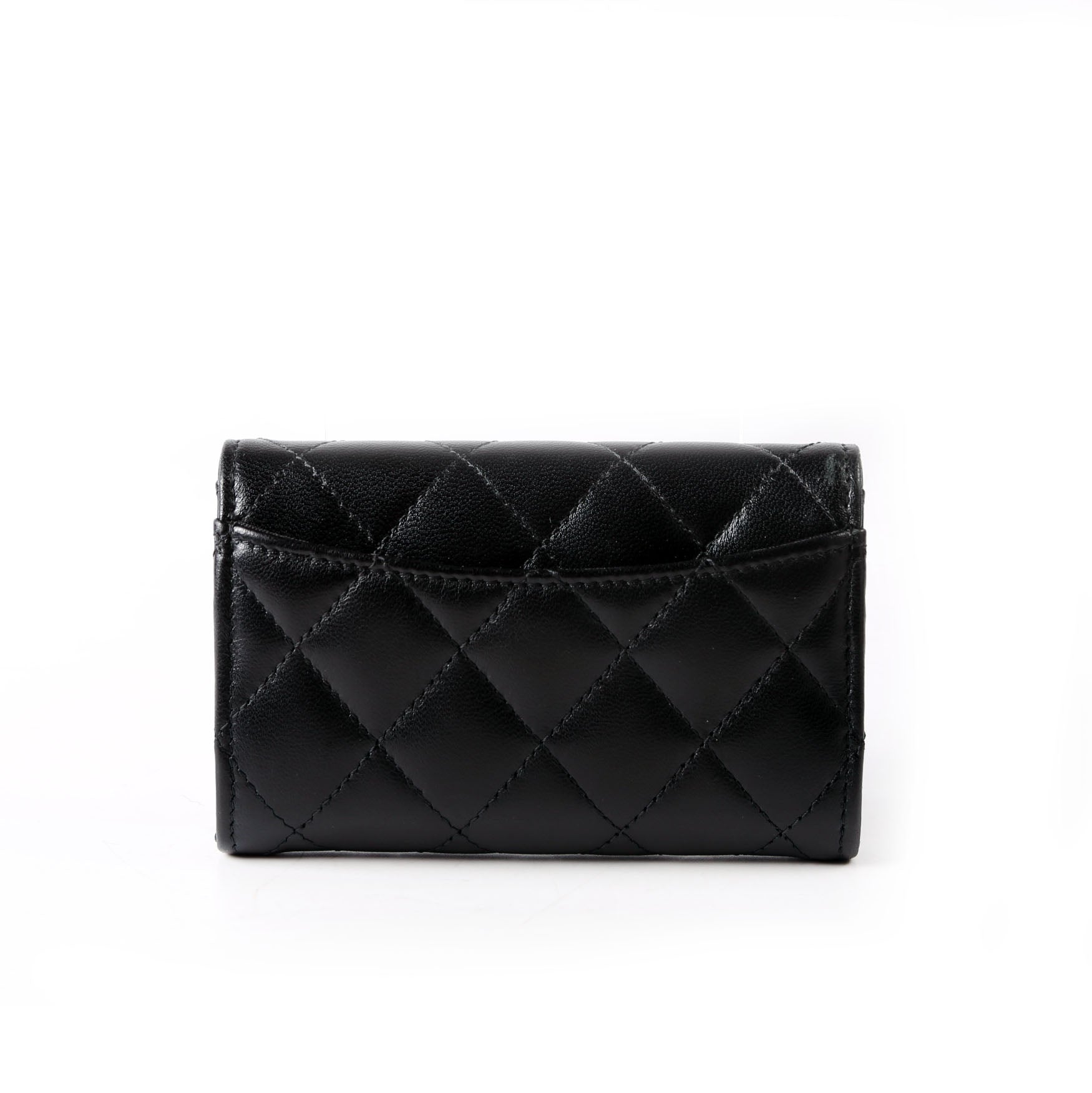 Classic Business Card Holder Lambskin 31M Black