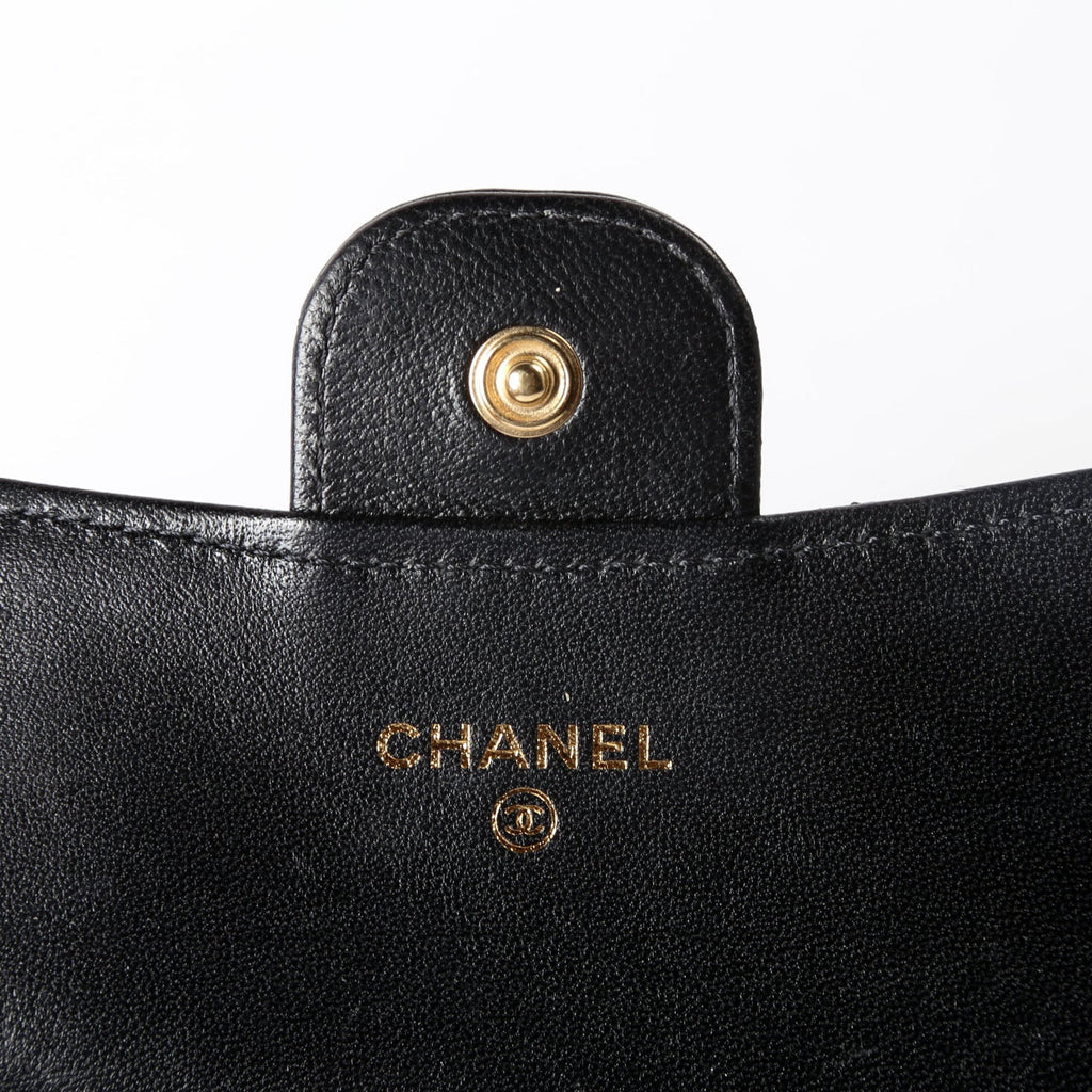 Classic Business Card Holder Lambskin 31M Black