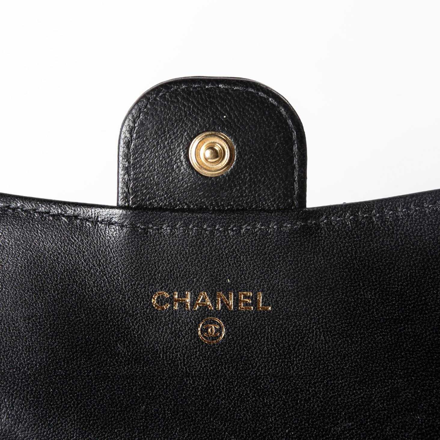 Classic Business Card Holder Lambskin 31M Black