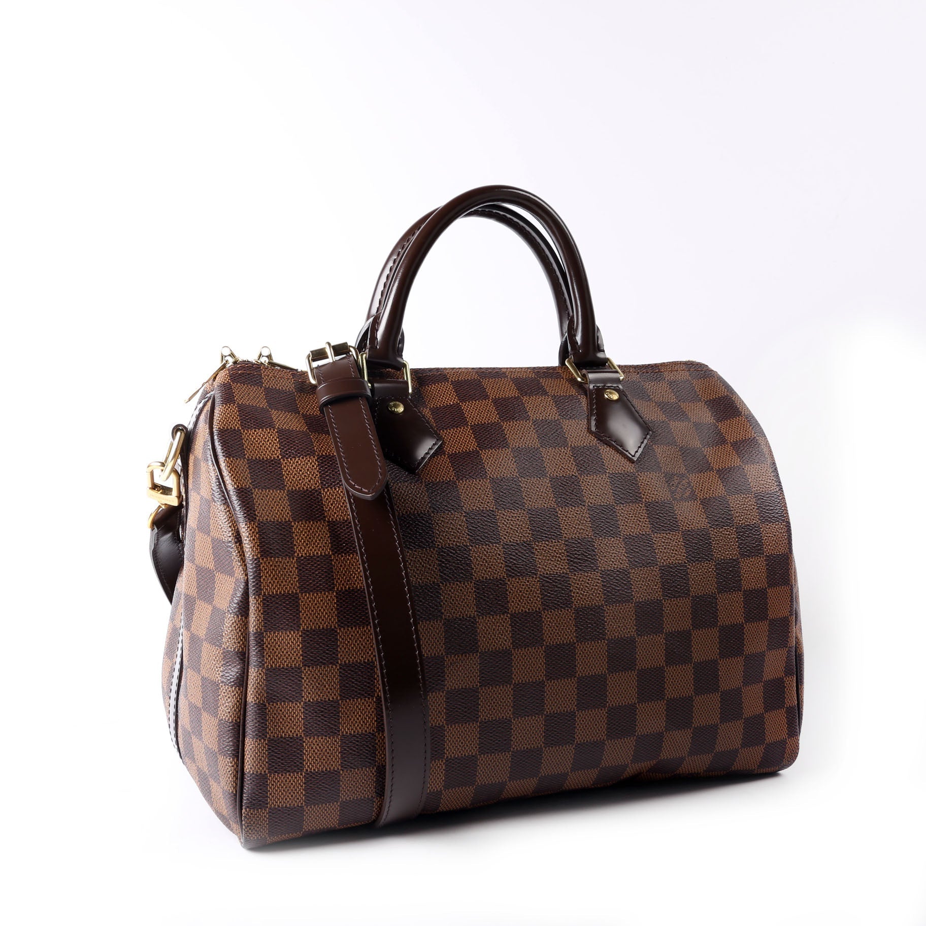 Speedy 30 With Strap Damier Ebene