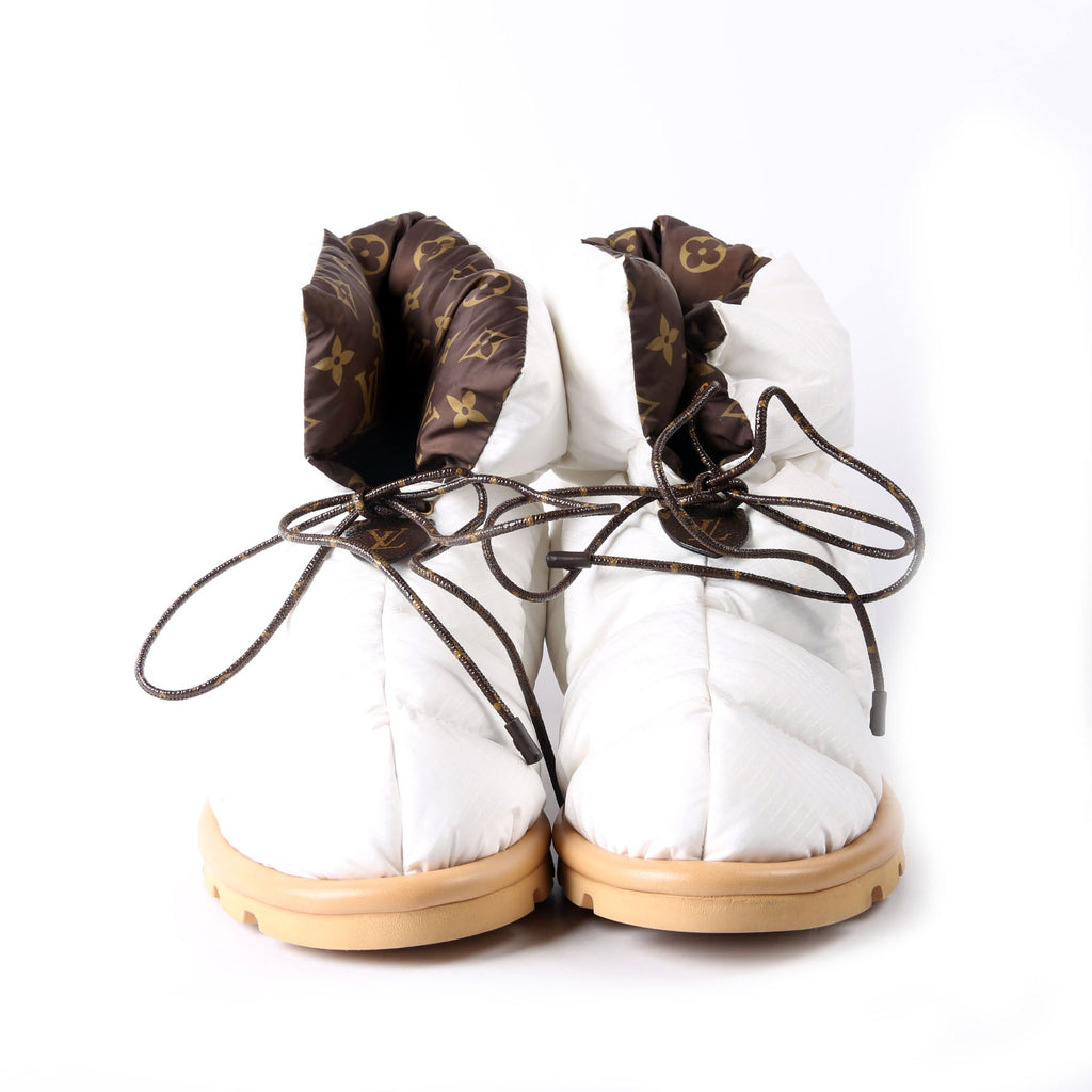 Pillow Flats Comfort Ankle Boots Size 37 White/Brown