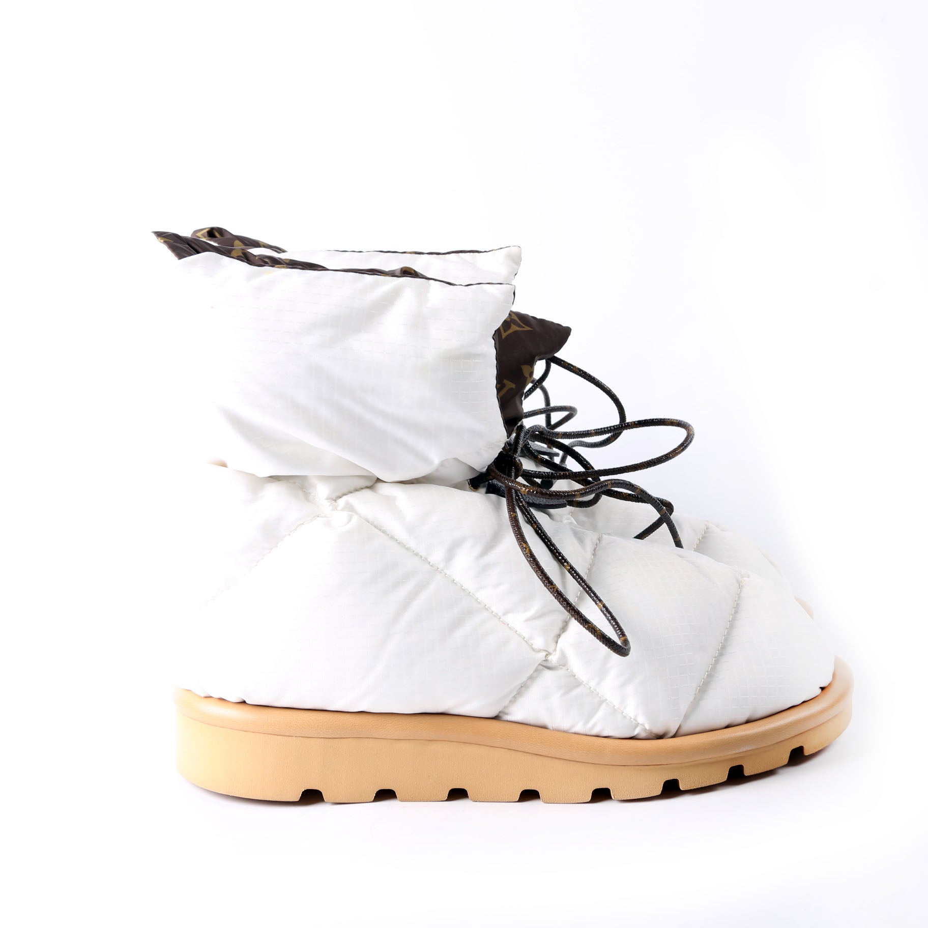 Pillow Flats Comfort Ankle Boots Size 37 White/Brown