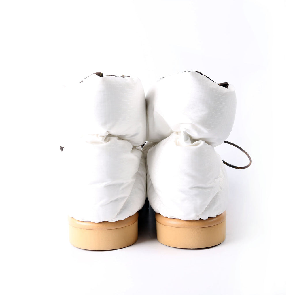 Pillow Flats Comfort Ankle Boots Size 37 White/Brown