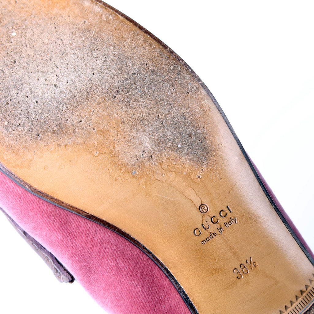 Gucci Horsebit Velvet Loafers Size 38.5