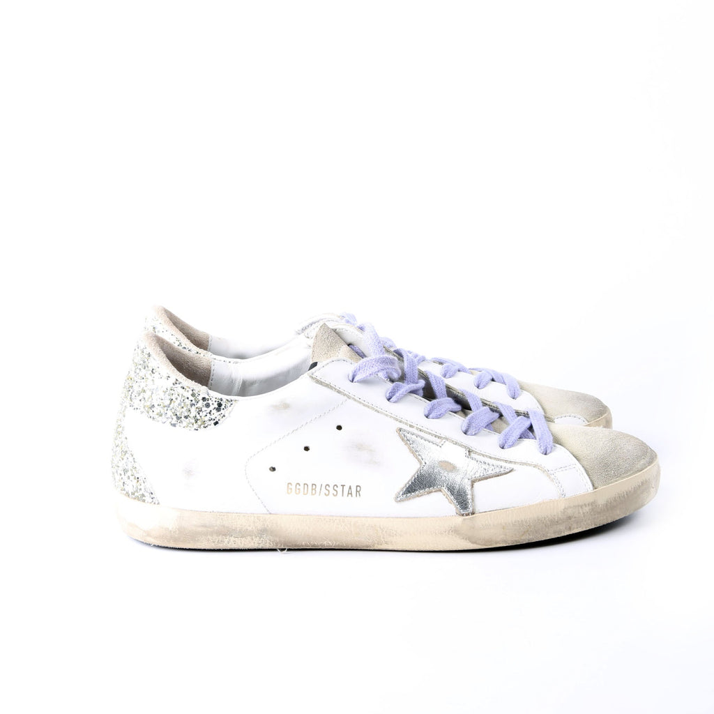 Superstar Sneakers Size 39 White/Purple/Glitter