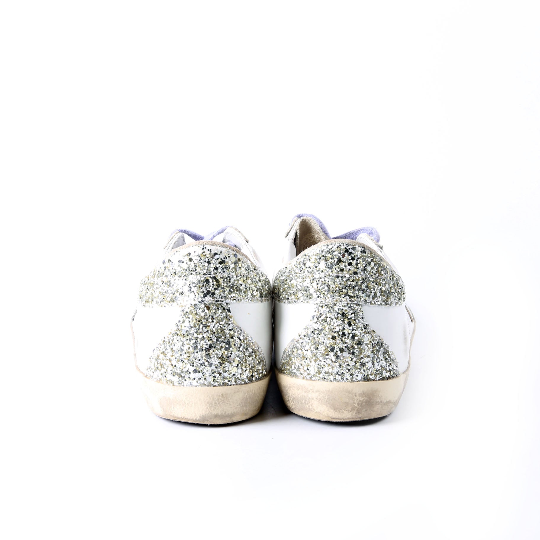 Superstar Sneakers Size 39 White/Purple/Glitter