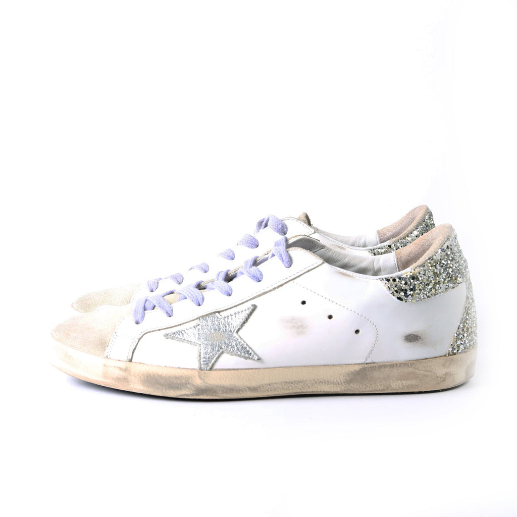 Superstar Sneakers Size 39 White/Purple/Glitter