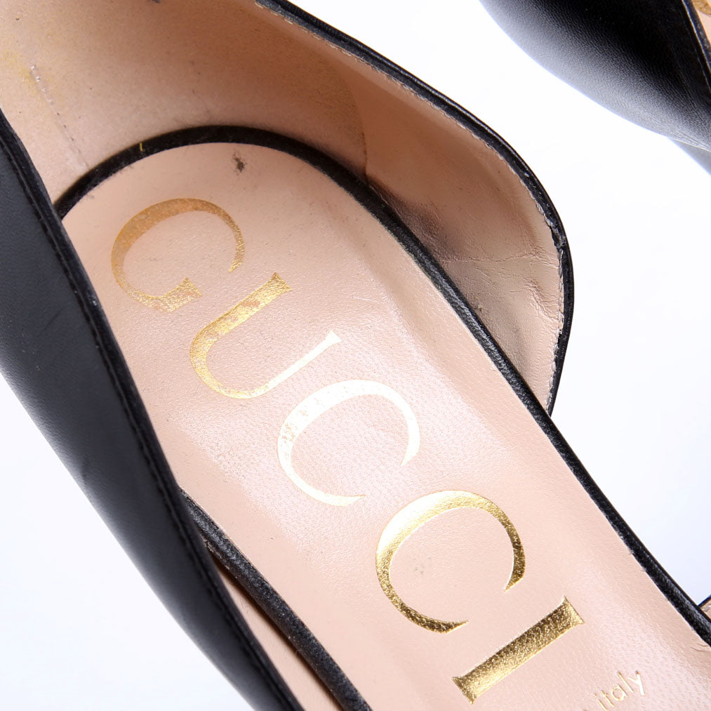 Gucci Interlocking G Logo Plaque 95MM Pumps Size 40.5