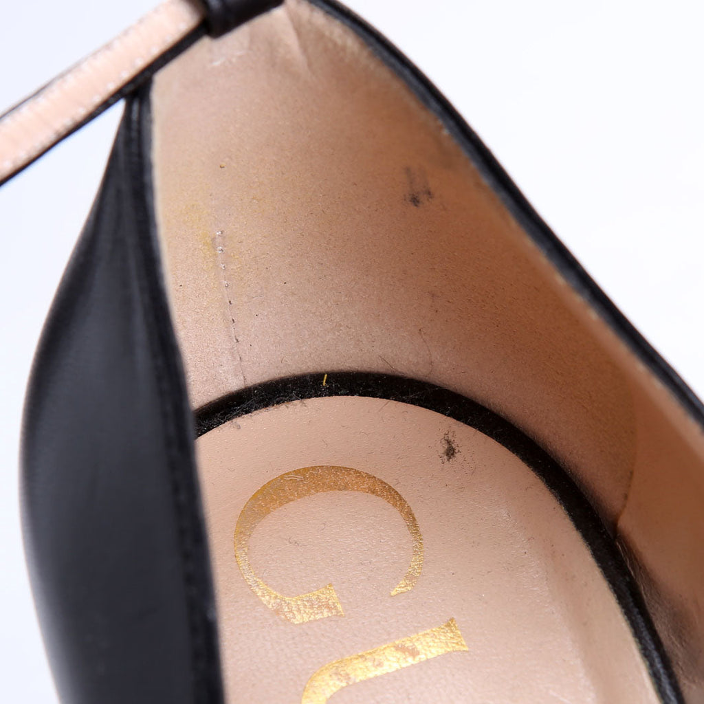 Gucci Interlocking G Logo Plaque 95MM Pumps Size 40.5