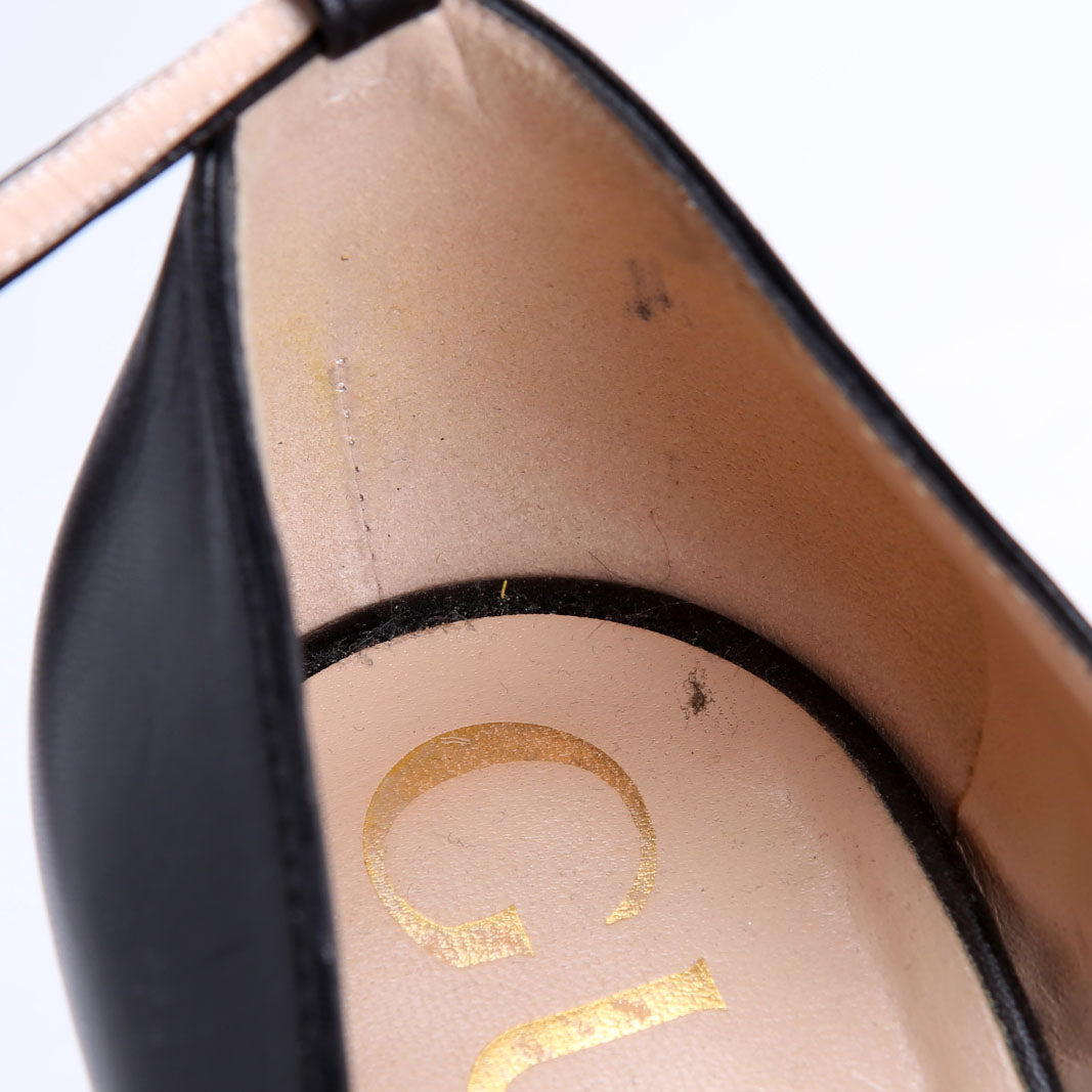 Gucci Interlocking G Logo Plaque 95MM Pumps Size 40.5