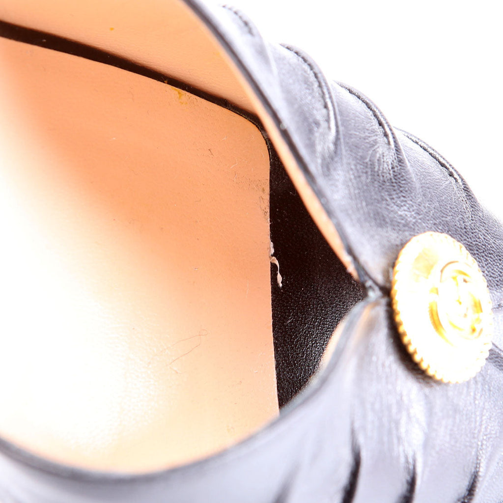 Gucci Interlocking G Logo Plaque 95MM Pumps Size 40.5