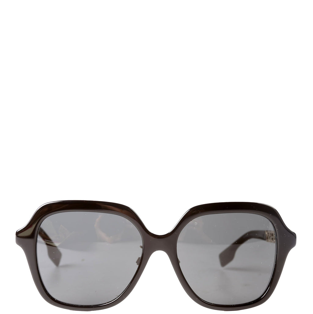 4389-F Joni Square Sunglasses Black/Gold