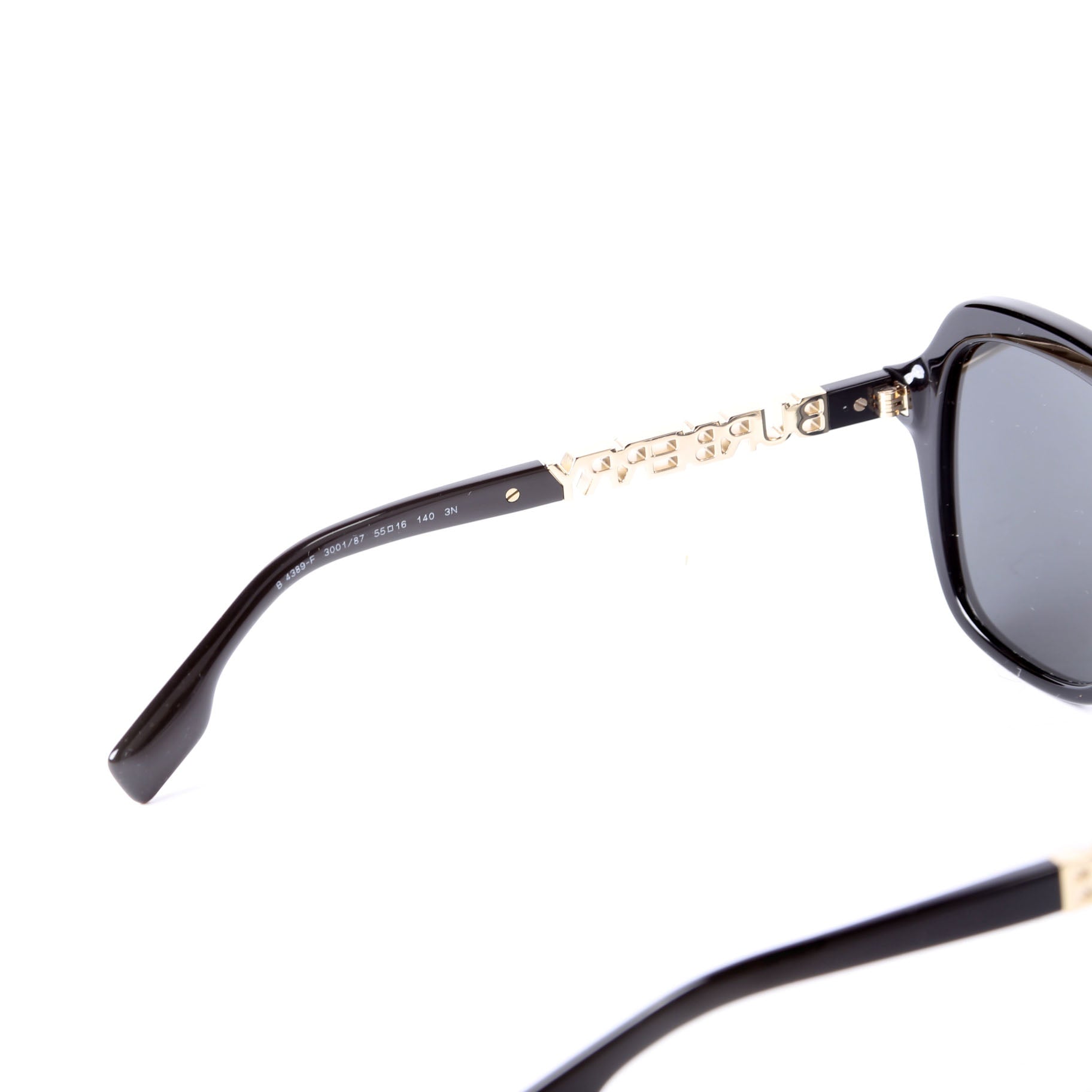 4389-F Joni Square Sunglasses Black/Gold