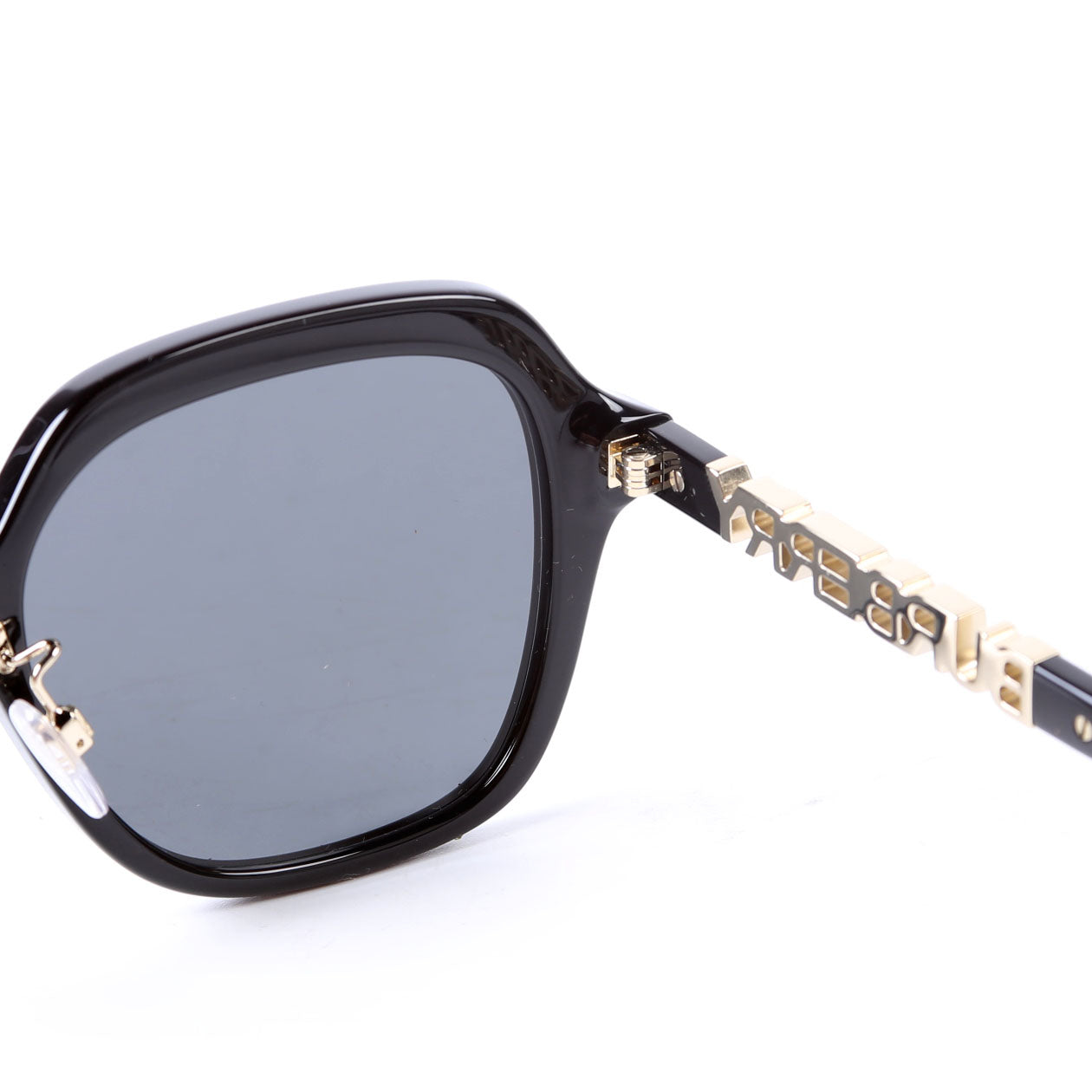 4389-F Joni Square Sunglasses Black/Gold
