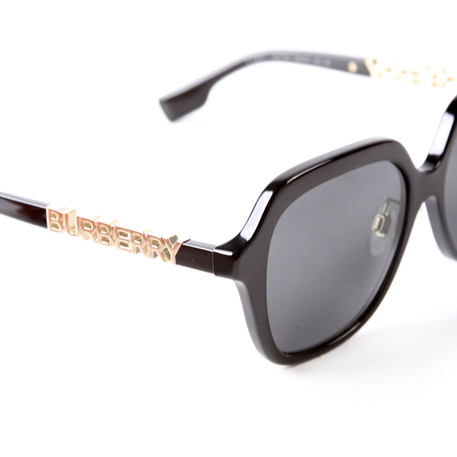4389-F Joni Square Sunglasses Black/Gold