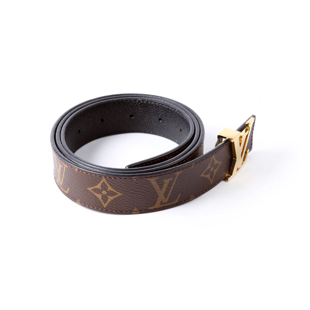 LV Initiales 30MM Reversible Leather/Monogram Belt Size 95/38