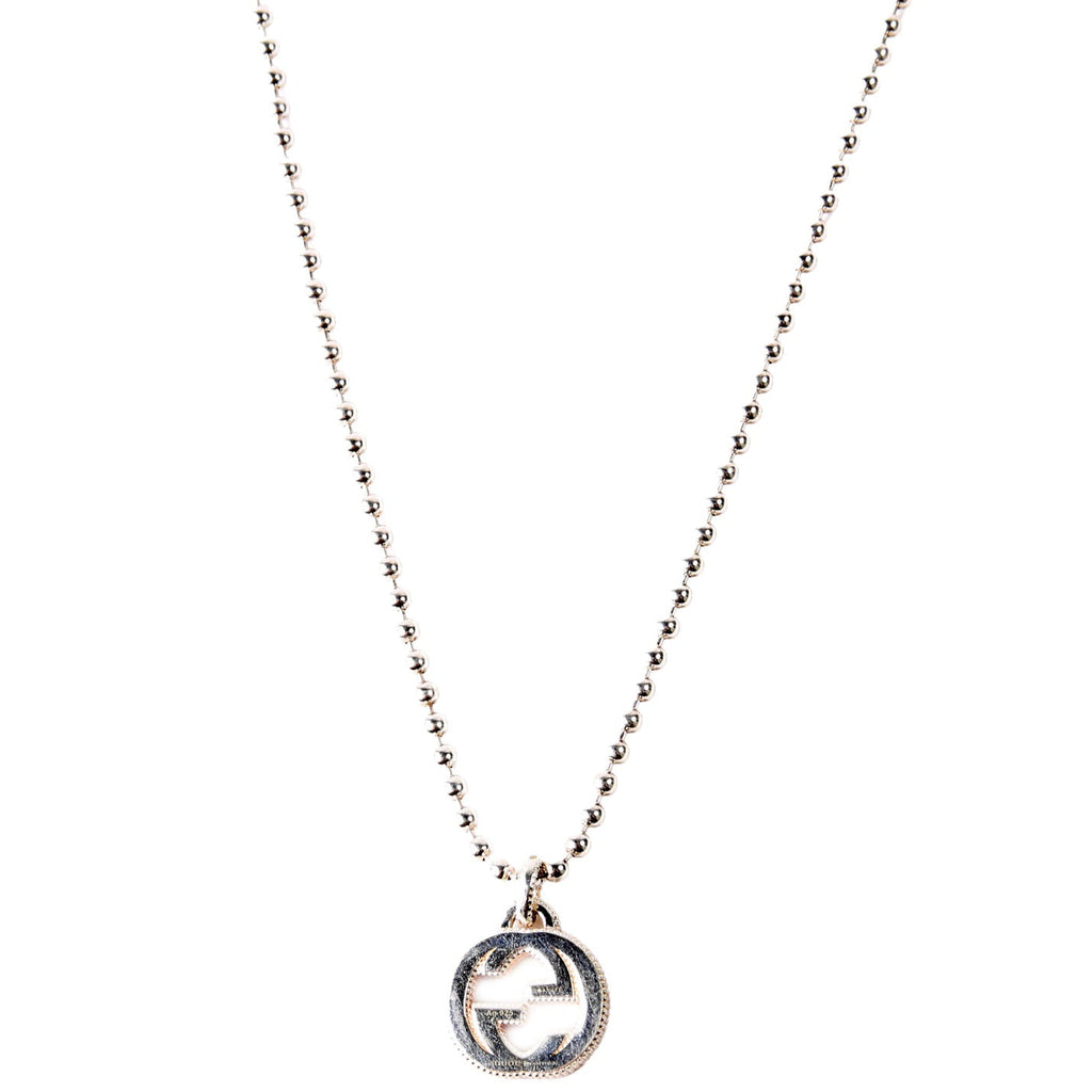 Interlocking G Bead Chain Necklace 925