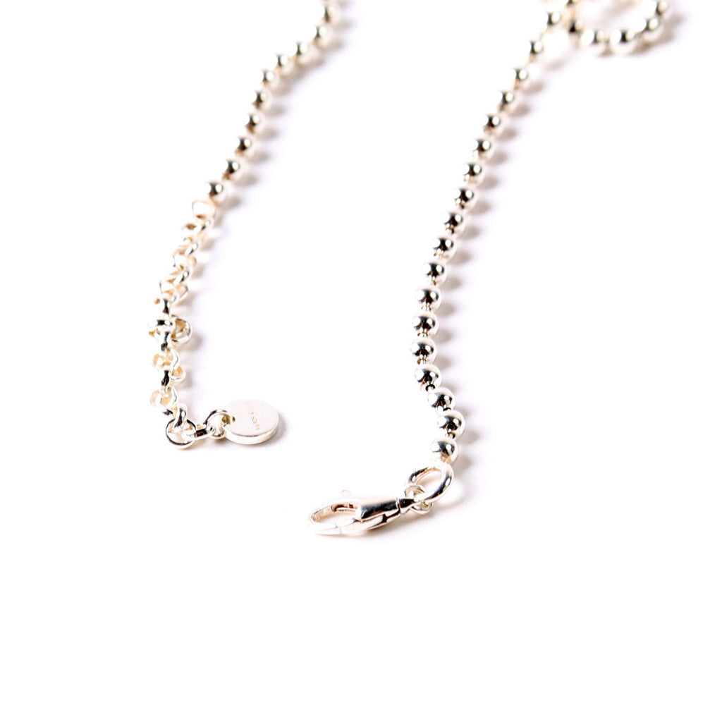 Interlocking G Bead Chain Necklace 925