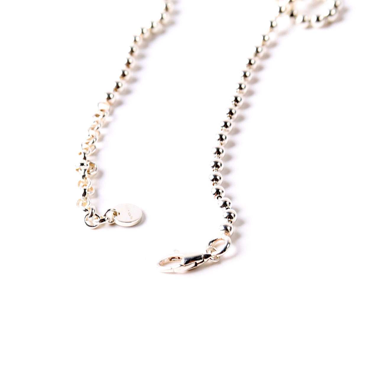 Interlocking G Bead Chain Necklace 925