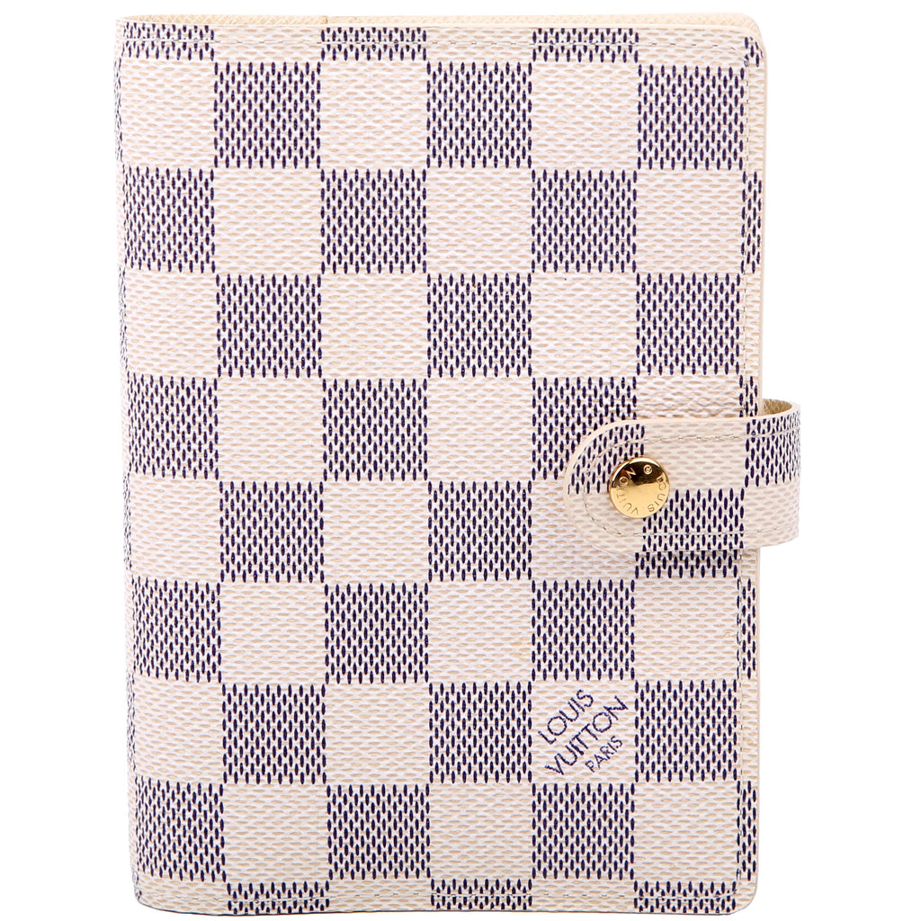Agenda Small Ring Damier Azur