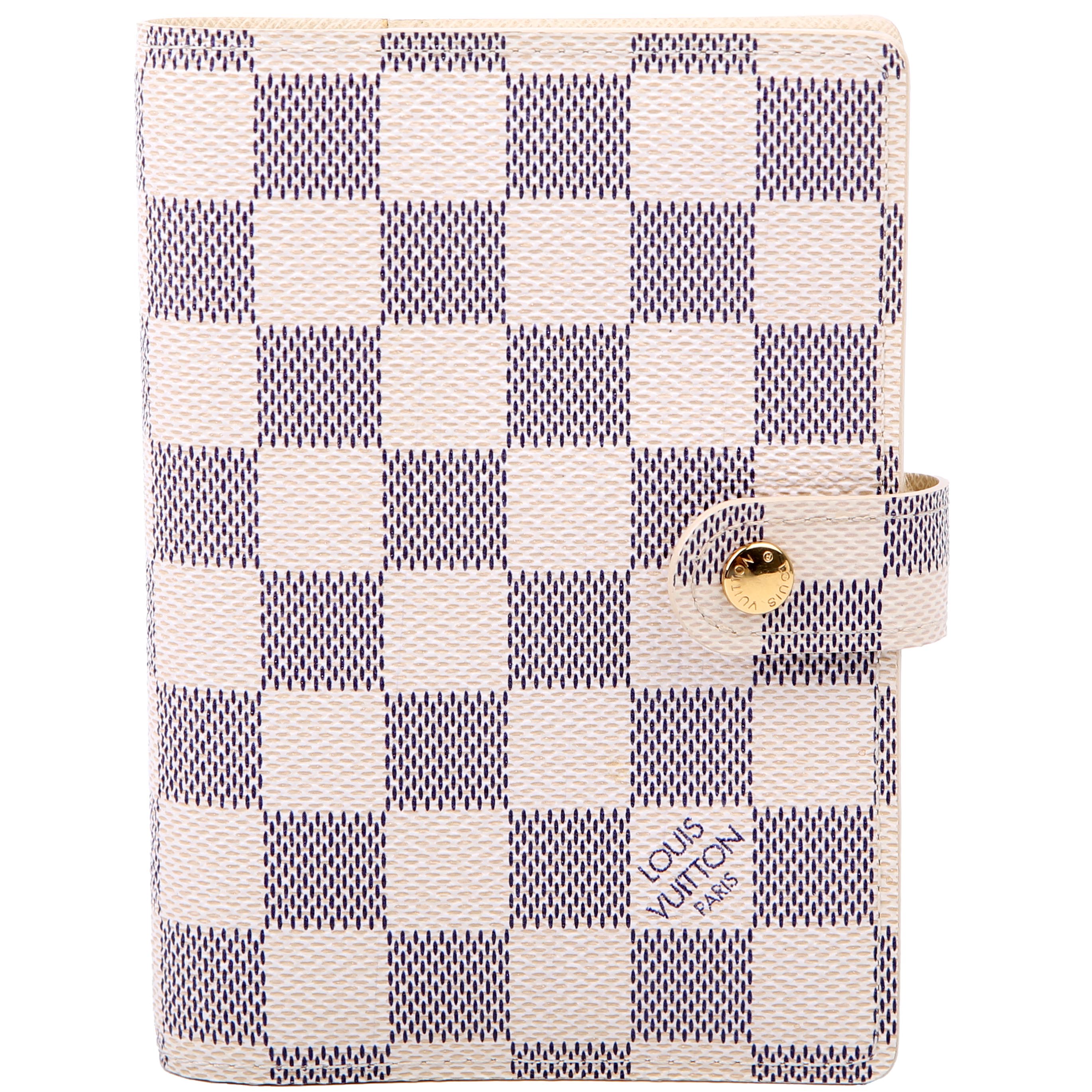 Agenda Small Ring Damier Azur