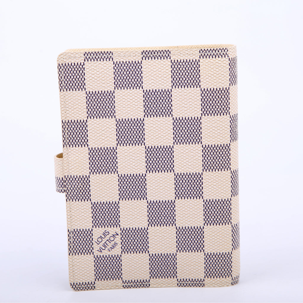 Agenda Small Ring Damier Azur
