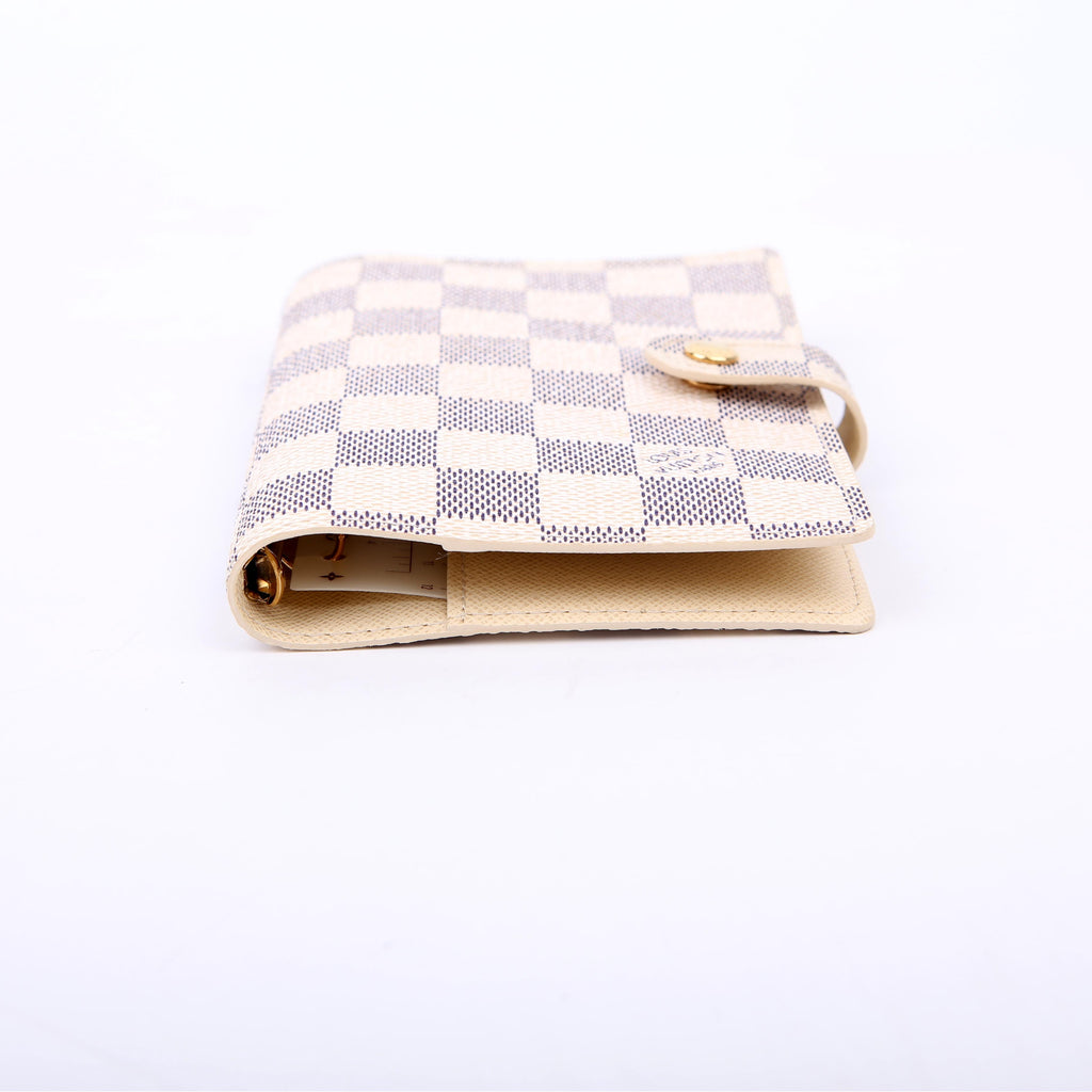 Agenda Small Ring Damier Azur