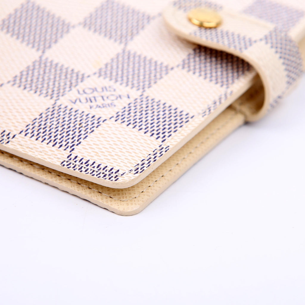 Agenda Small Ring Damier Azur
