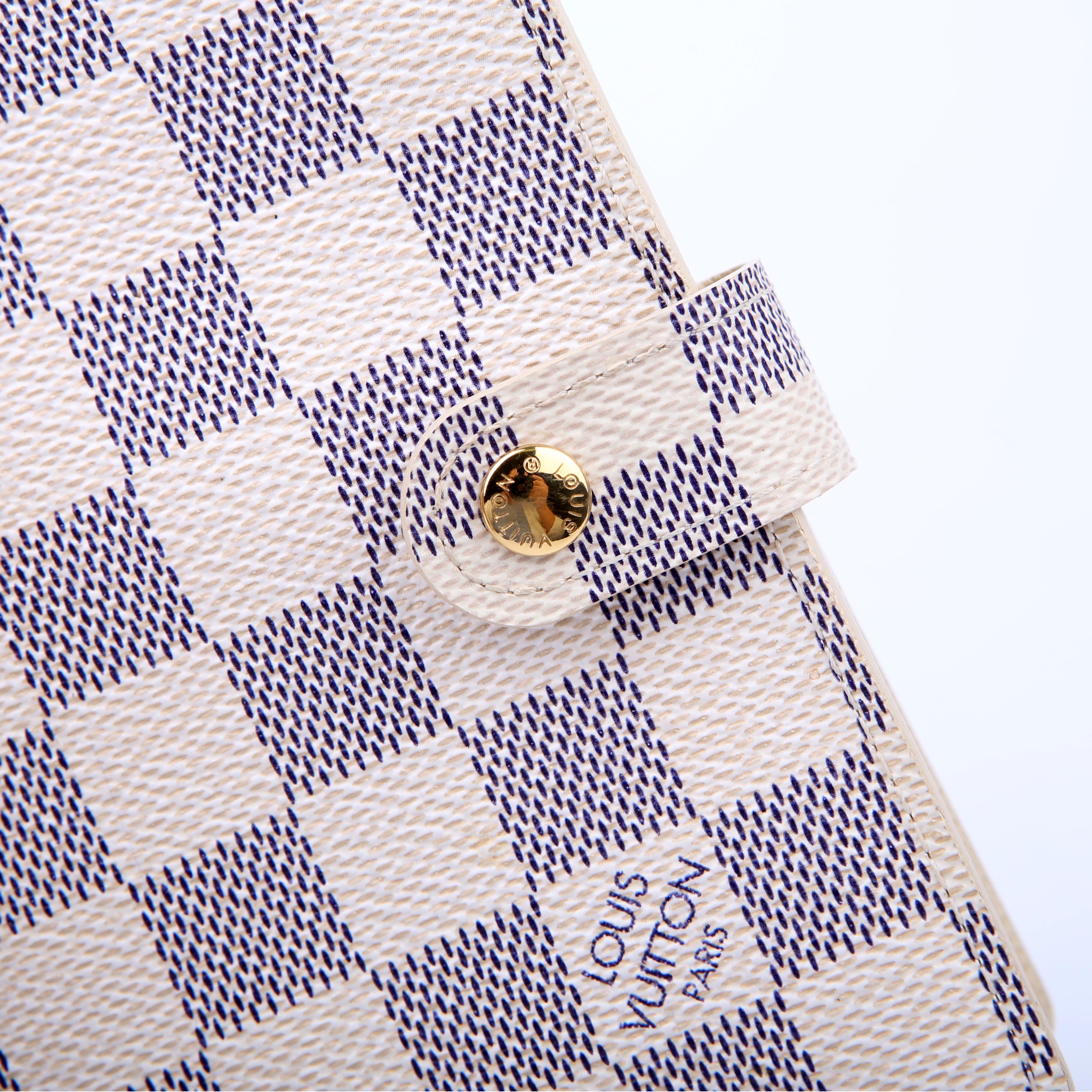 Agenda Small Ring Damier Azur