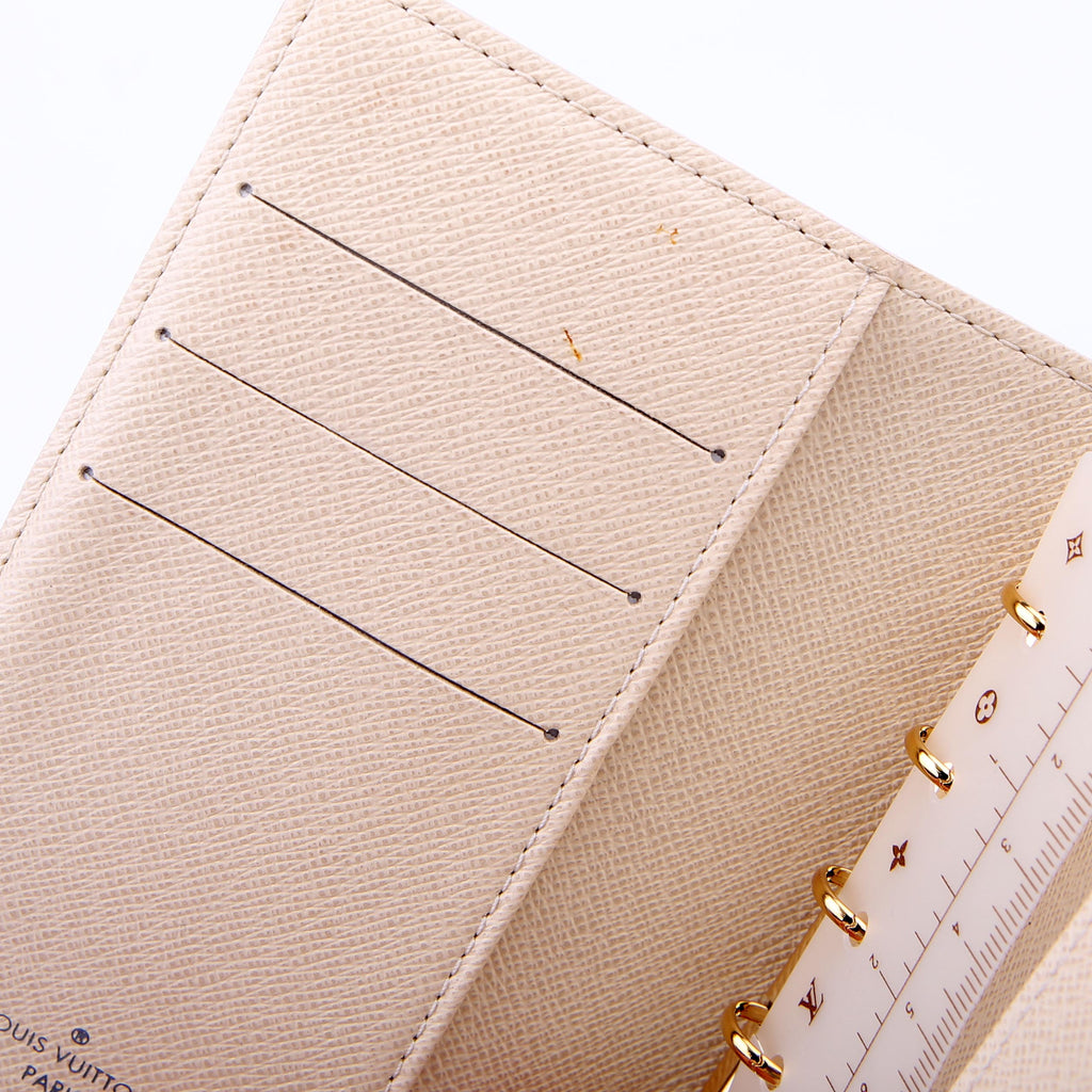 Agenda Small Ring Damier Azur