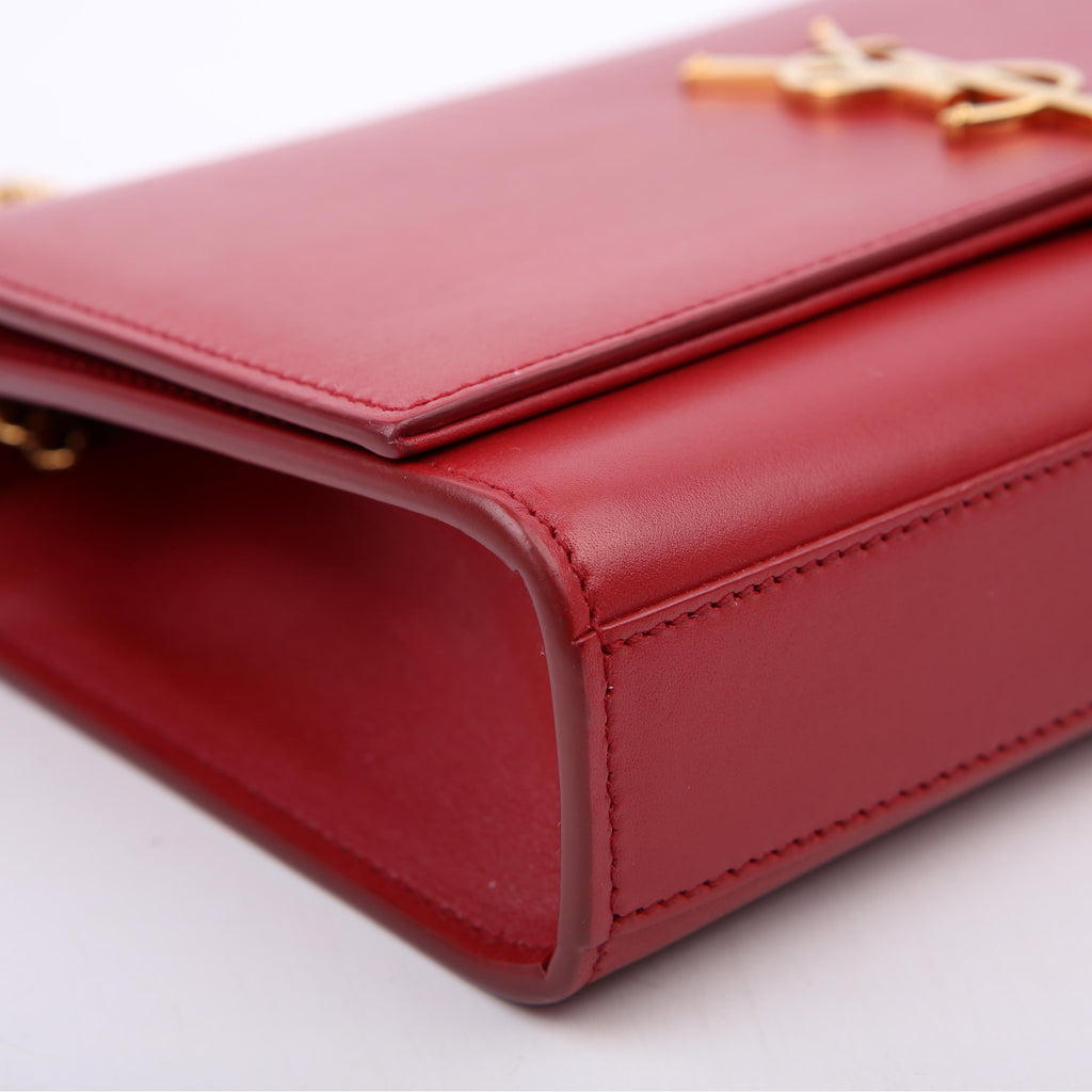 SAINT LAURENT Kate Tassel Satchel Medium Red