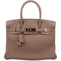 Birkin 30 Togo 2021 Etoupe/Gold