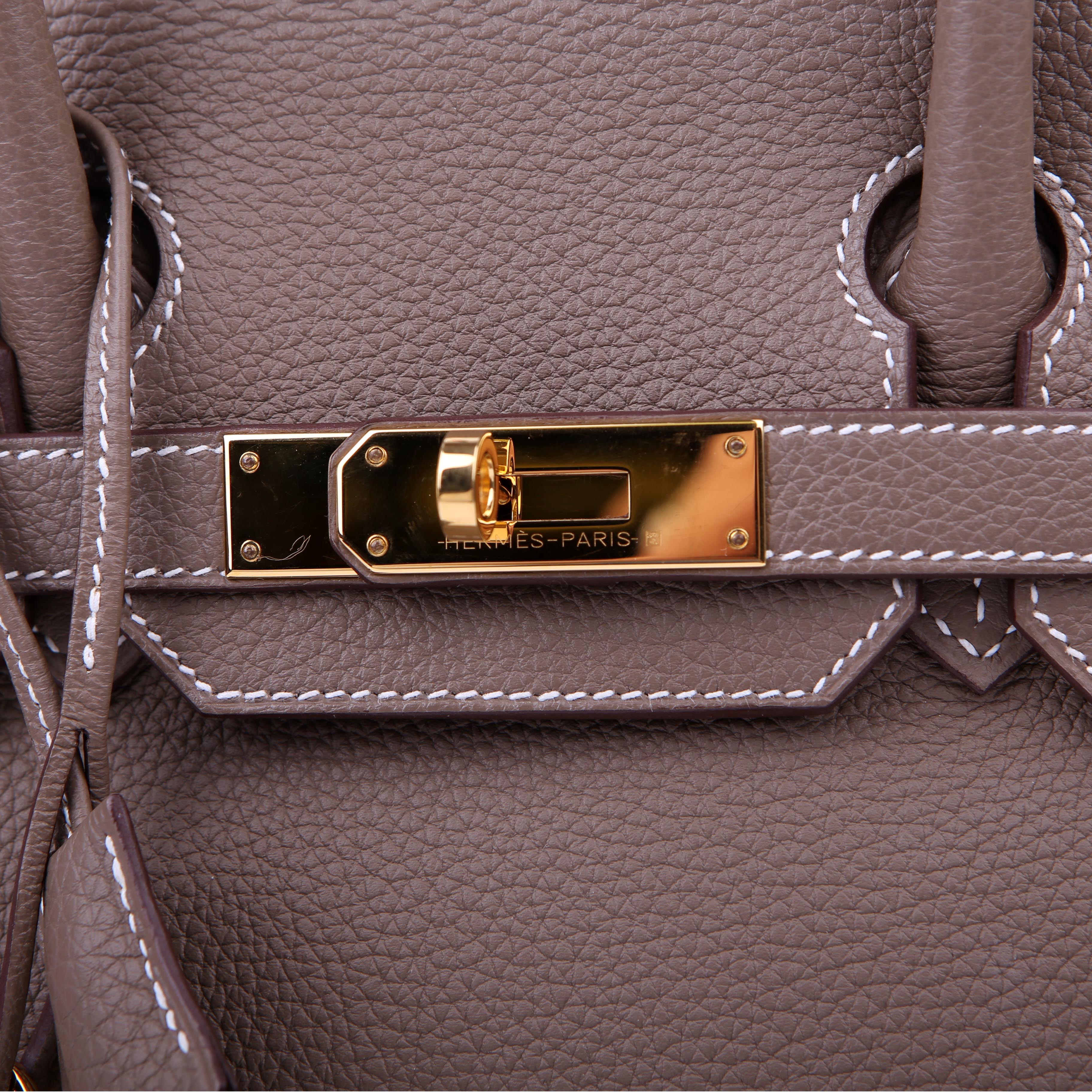 Birkin 30 Togo 2021 Etoupe/Gold