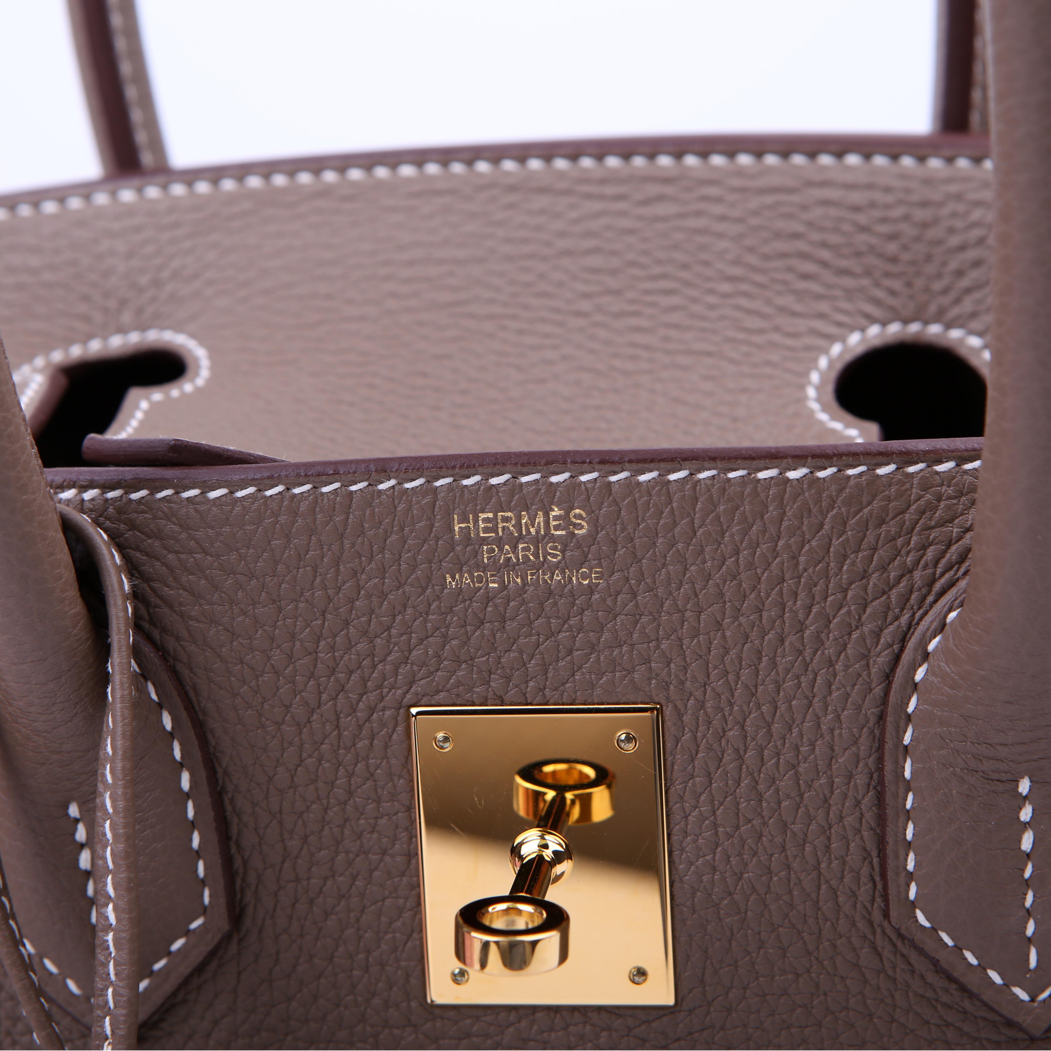 Birkin 30 Togo 2021 Etoupe/Gold