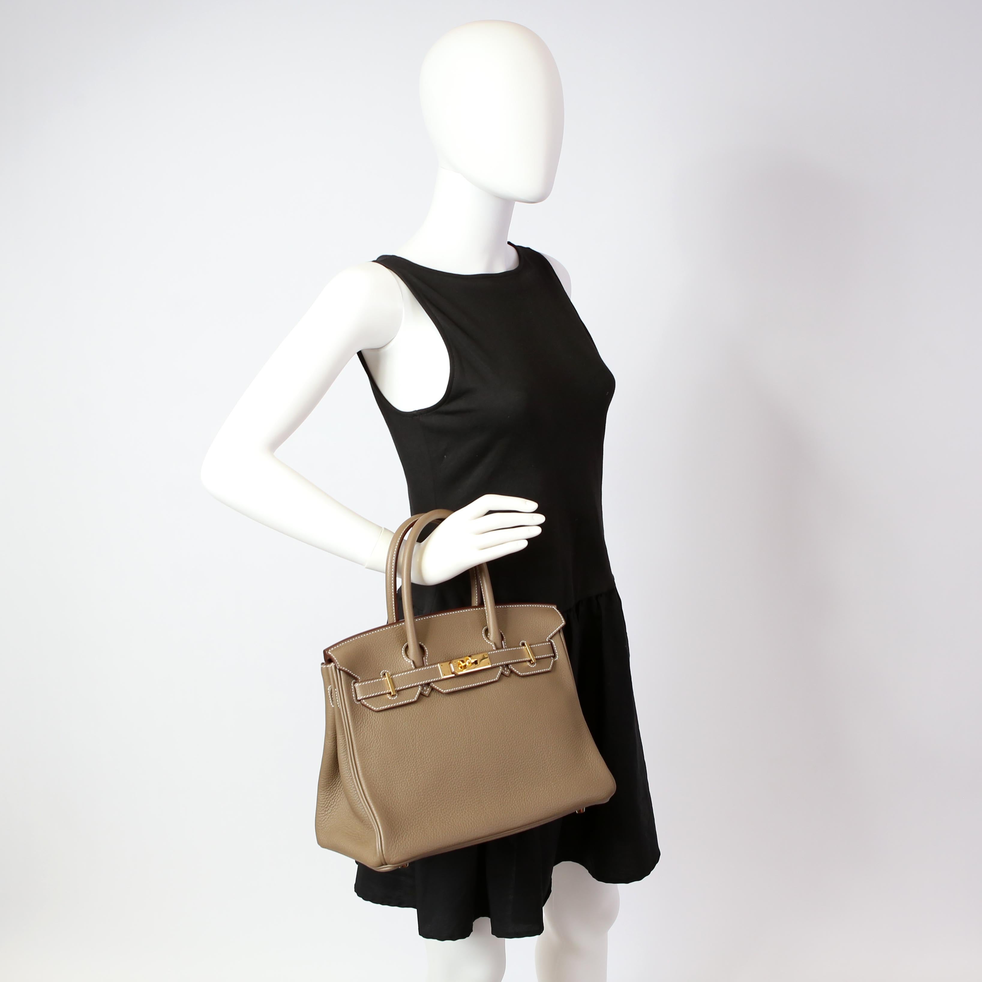 Birkin 30 Togo 2021 Etoupe/Gold