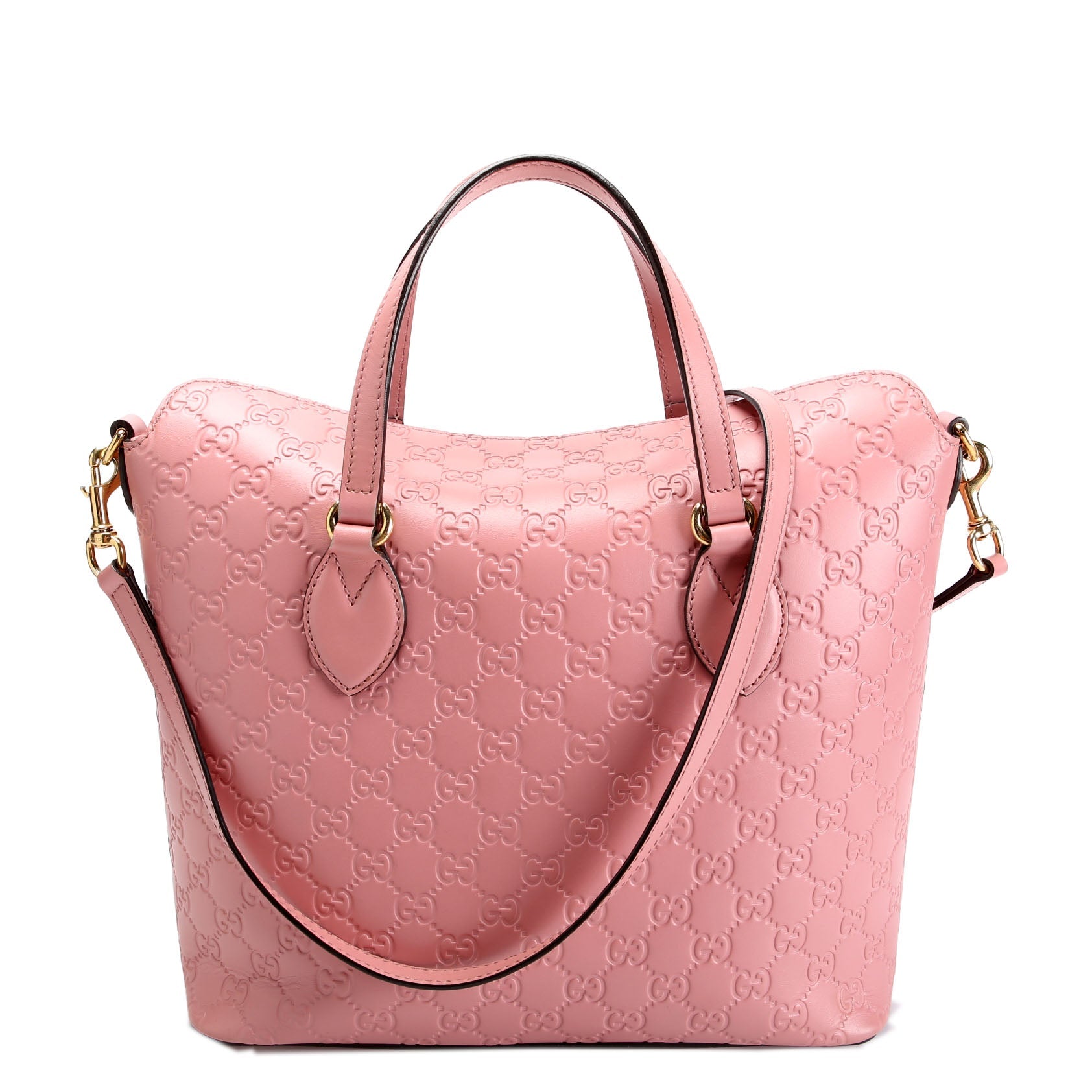 428226 Sig Leather Fold Over Tote