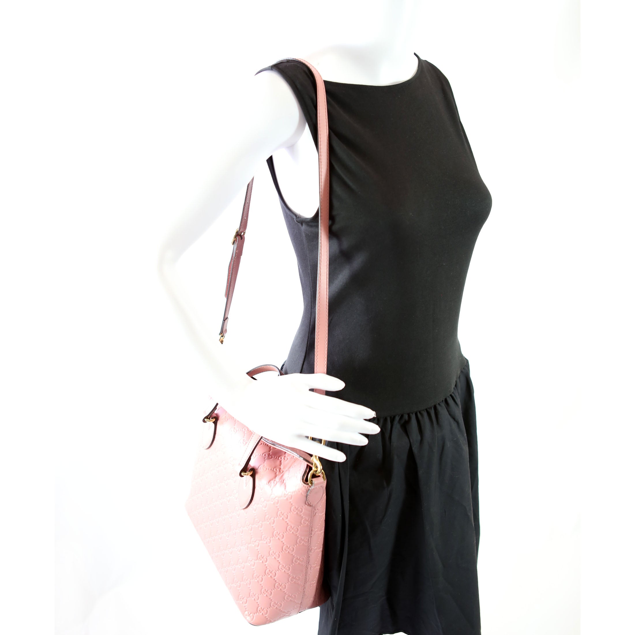 428226 Sig Leather Fold Over Tote