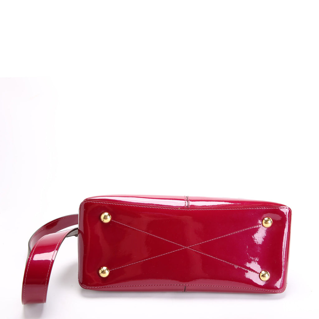Miroir Vernis Tote Brown/Berry