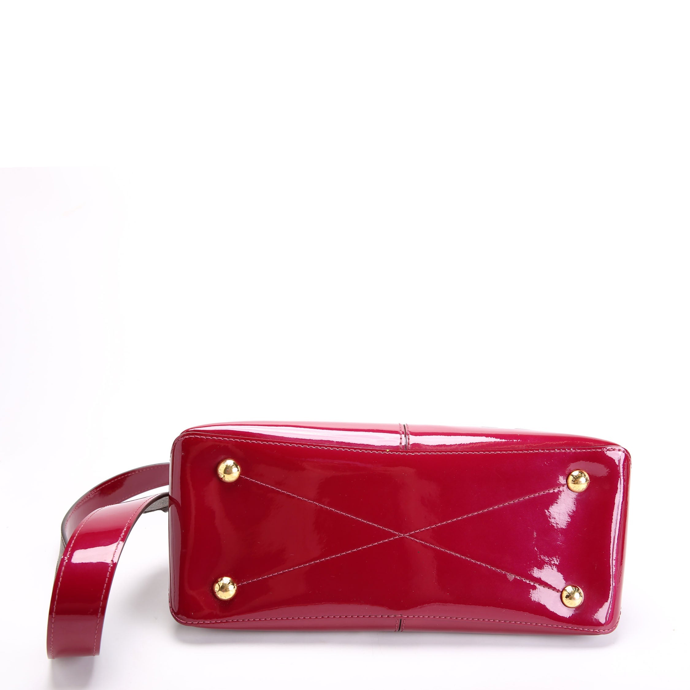 Miroir Vernis Tote Brown/Berry