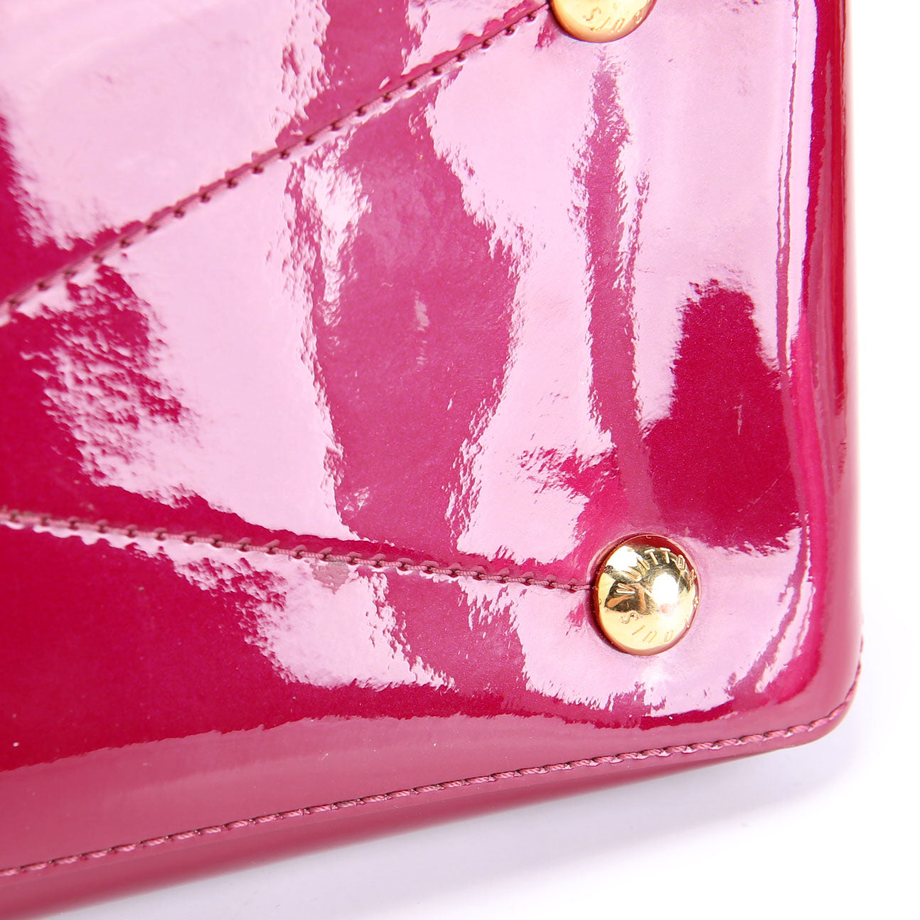 Miroir Vernis Tote Brown/Berry
