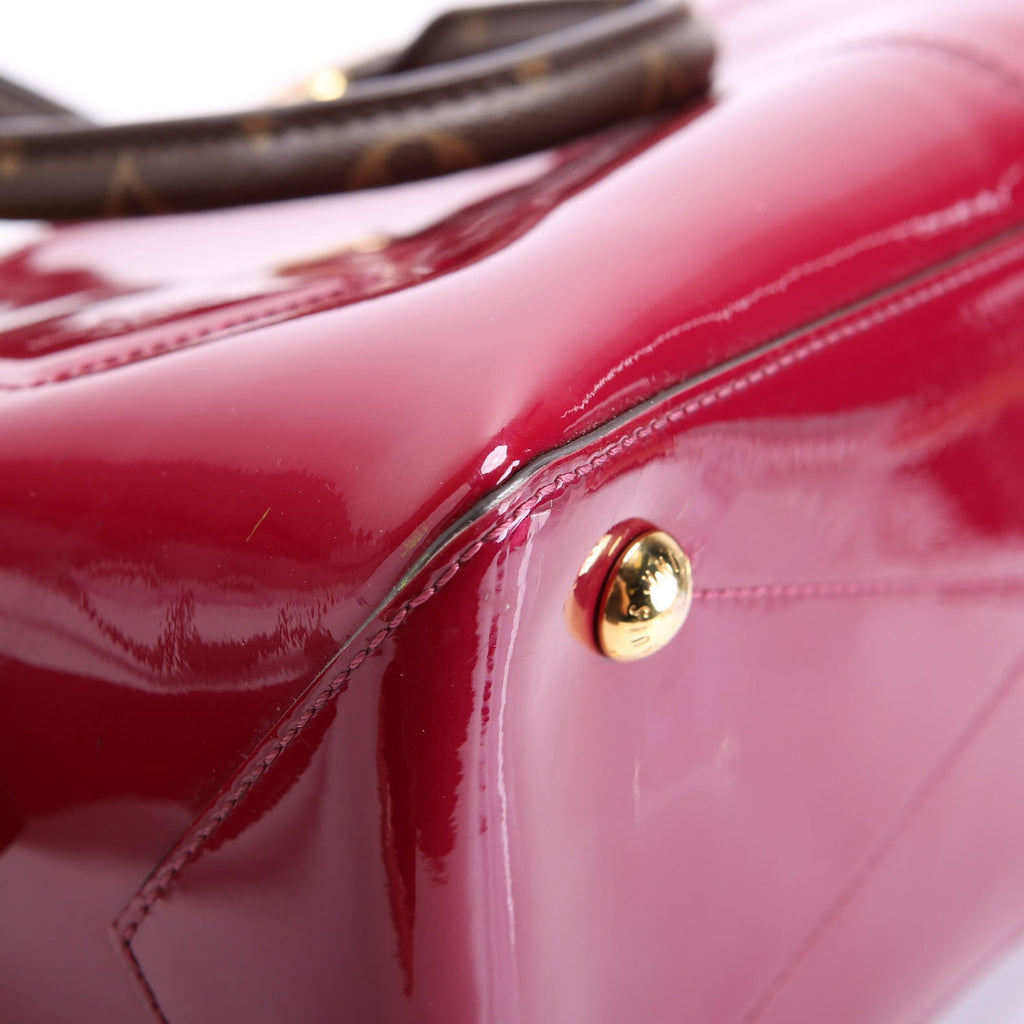 Miroir Vernis Tote Brown/Berry