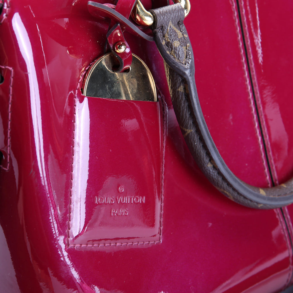 Miroir Vernis Tote Brown/Berry