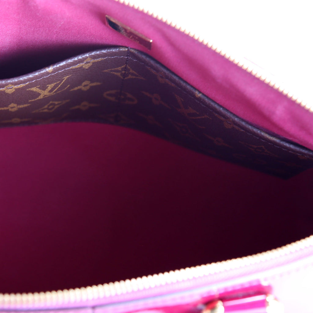 Miroir Vernis Tote Brown/Berry