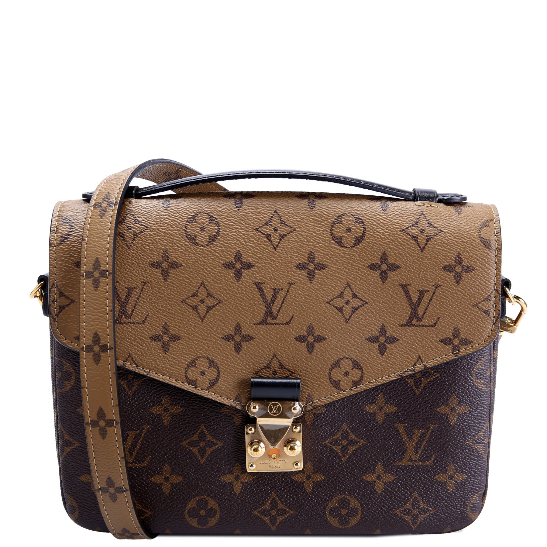 Pochette Metis Reverse Monogram Brown/Beige/Black