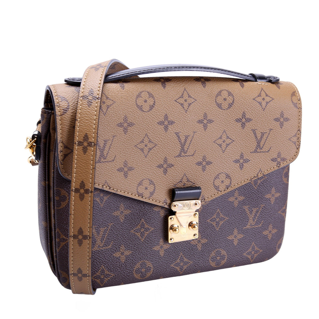 Pochette Metis Reverse Monogram Brown/Beige/Black