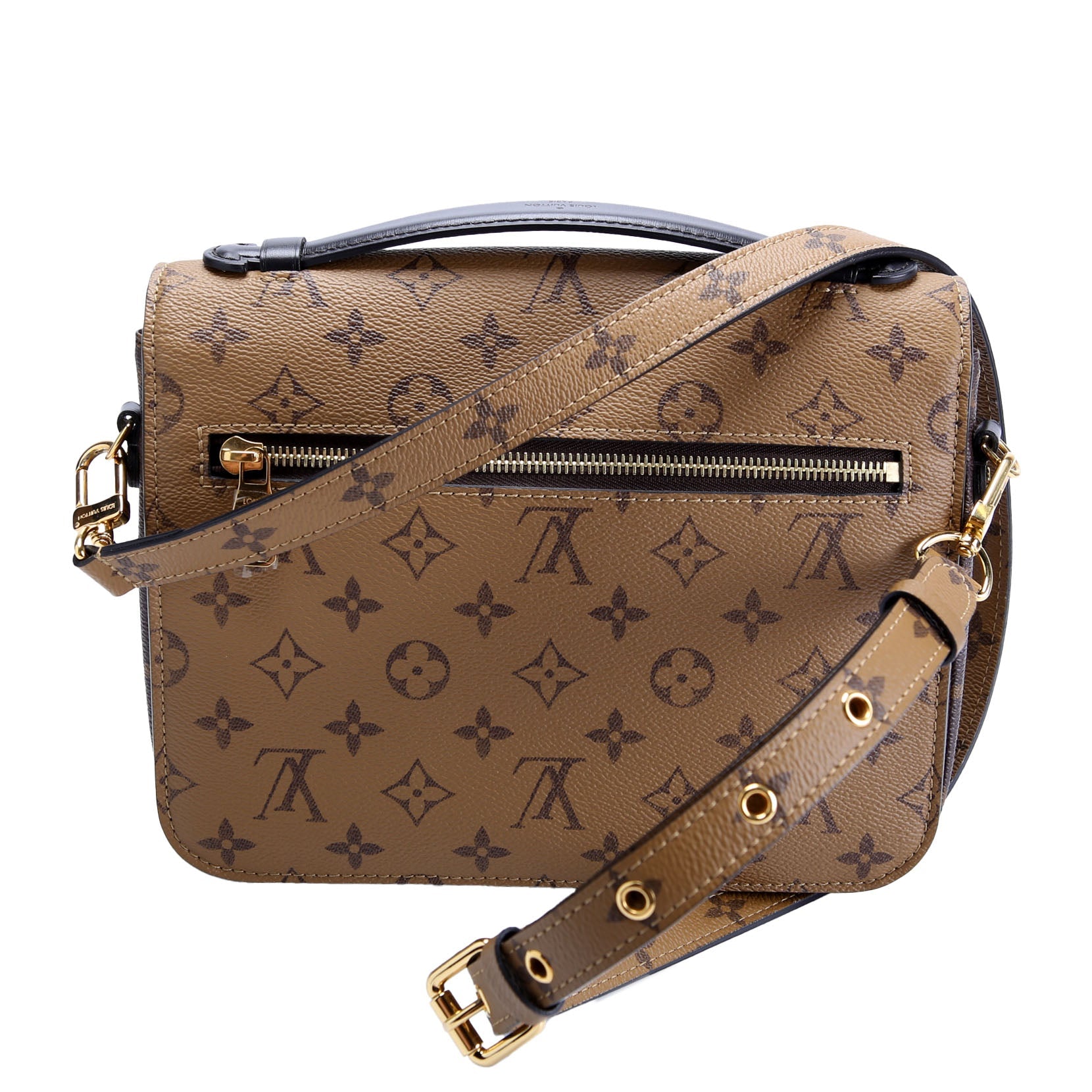 Pochette Metis Reverse Monogram Brown/Beige/Black