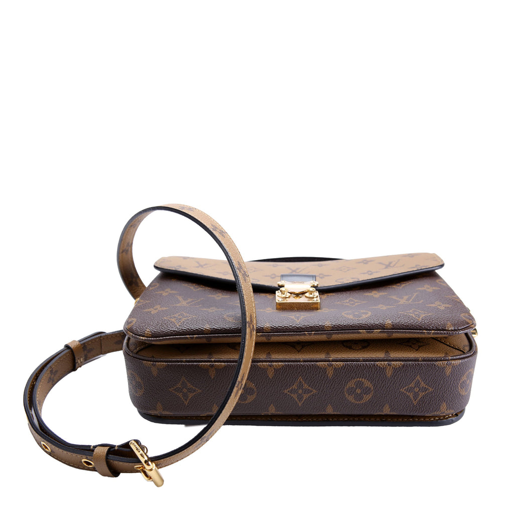 Pochette Metis Reverse Monogram Brown/Beige/Black