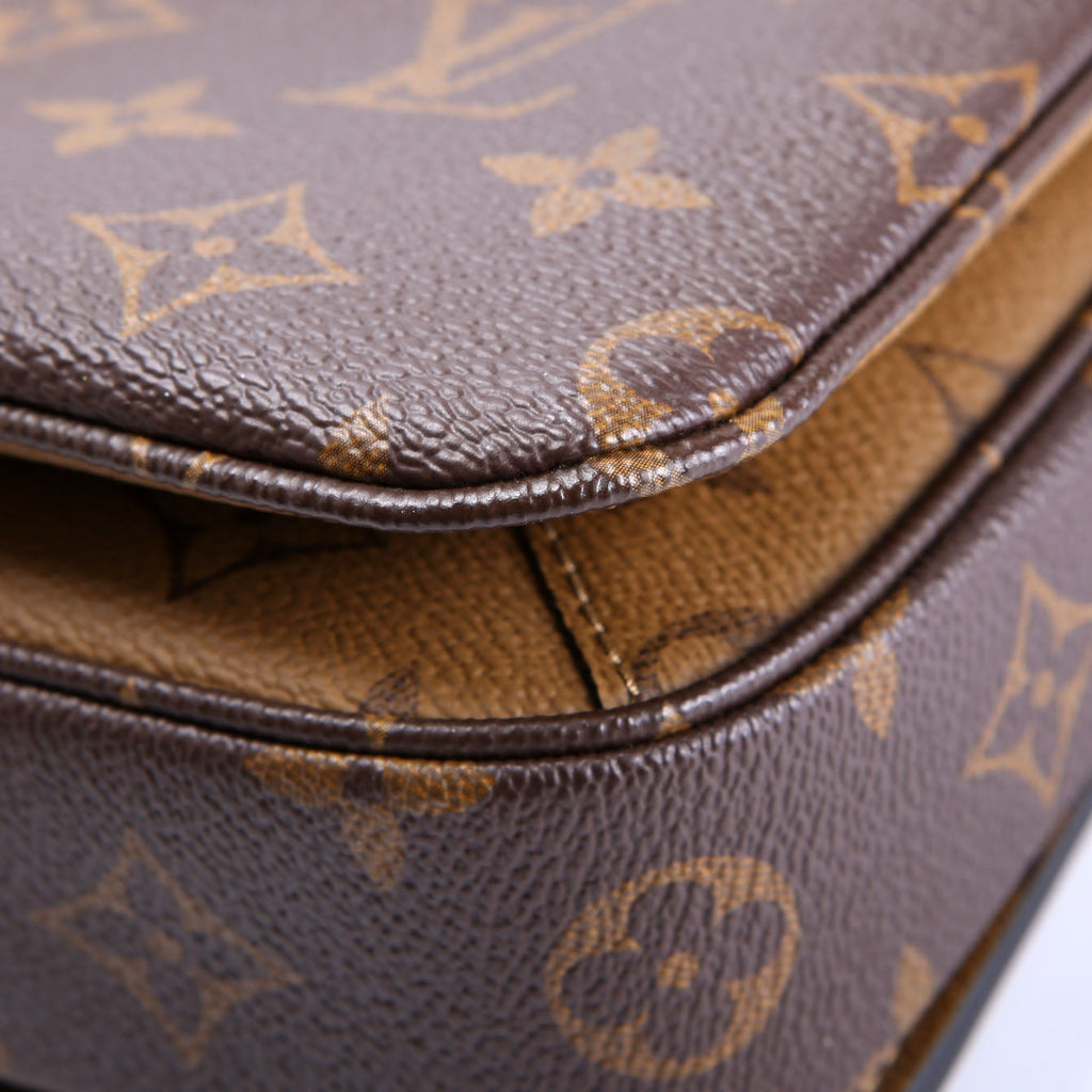 Pochette Metis Reverse Monogram Brown/Beige/Black