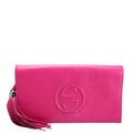 Gucci 336753 Soho Leather Clutch Pink